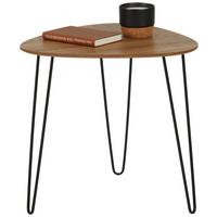 ODKLÁDACÍ STOLEK BOLOGNA - černá/barvy dubu, Moderní, kov/kompozitní dřevo (48/48/48cm) - Mömax