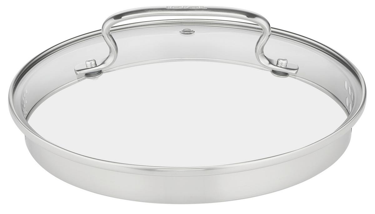 Kochtopfset 7-Tlg. Edelstahl Mit 3 Deckel - Edelstahlfarben, Basics, Glas/Metall (54/30/54cm) - Tefal