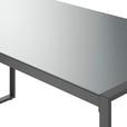 Loungegarnitur Leon - Grau, MODERN, Glas/Metall (176,5/239cm) - Beldano