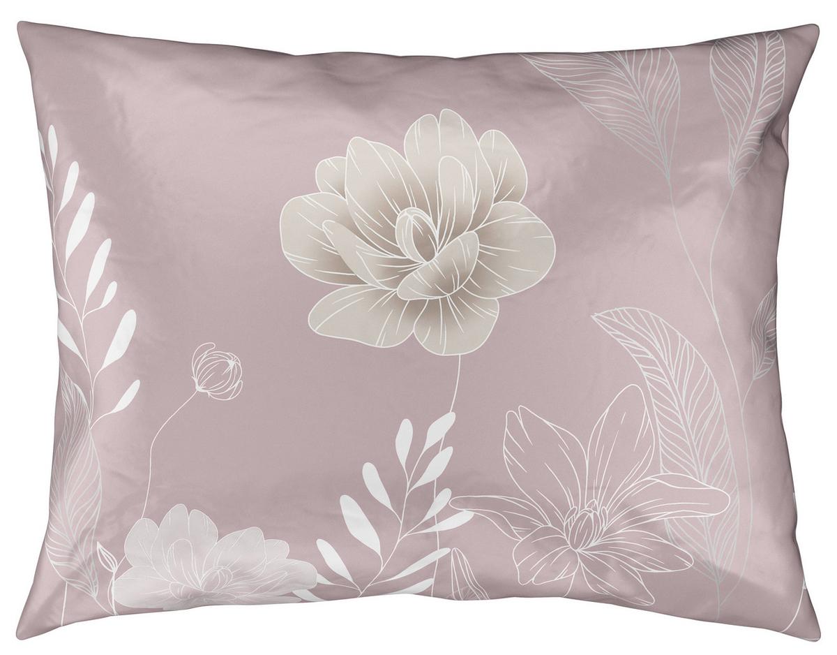 Posteľná bielizeň Nala XXL, 2x70/90 200/220cm - hnedofialová, Romantik / Landhaus, textil (200/220cm) - Modern Living