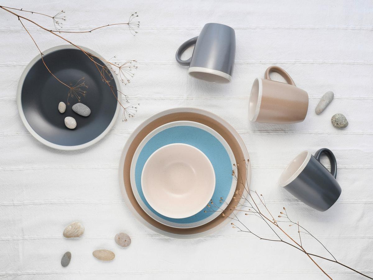 Kombinovaný servis NORDIC LIVING COOL,  16-dielny - viacfarebná, Konventionell, keramika (38,5/30,5/32,5cm) - Creatable