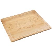 Herdabdeckplatte Bambus, BxHxT: 56x4x50 cm - Hellbraun, Basics, Holz (56/4/50cm) - Kesper
