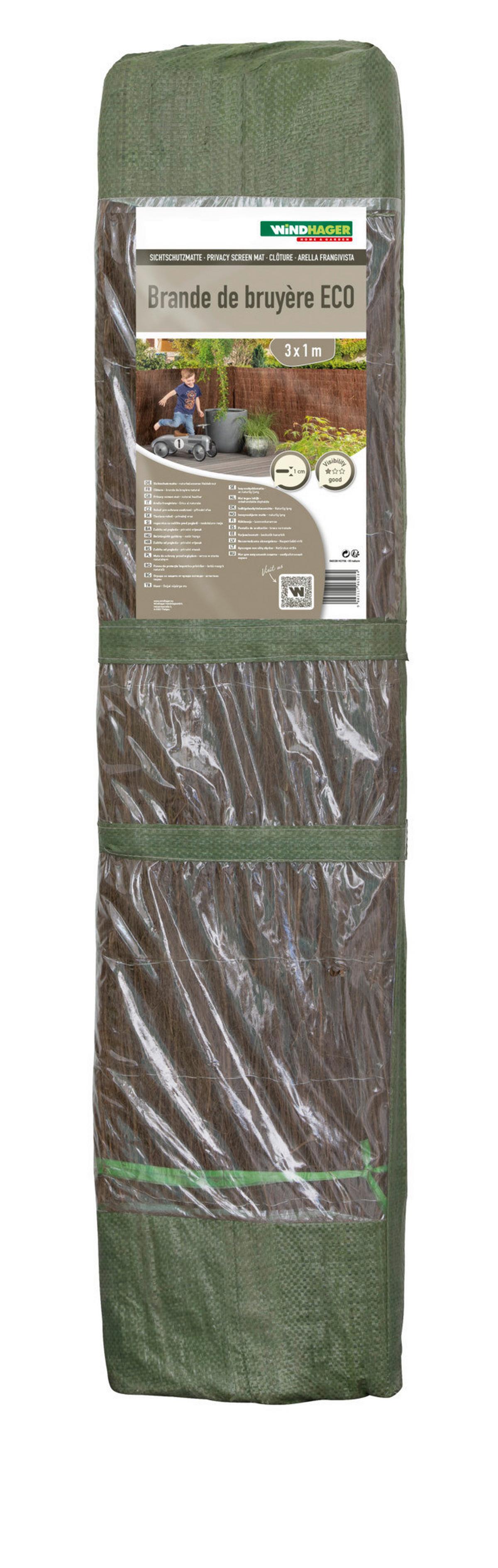 Sichtschutz Bdb Eco Braun - Braun, Basics, Naturmaterialien (300/100cm)