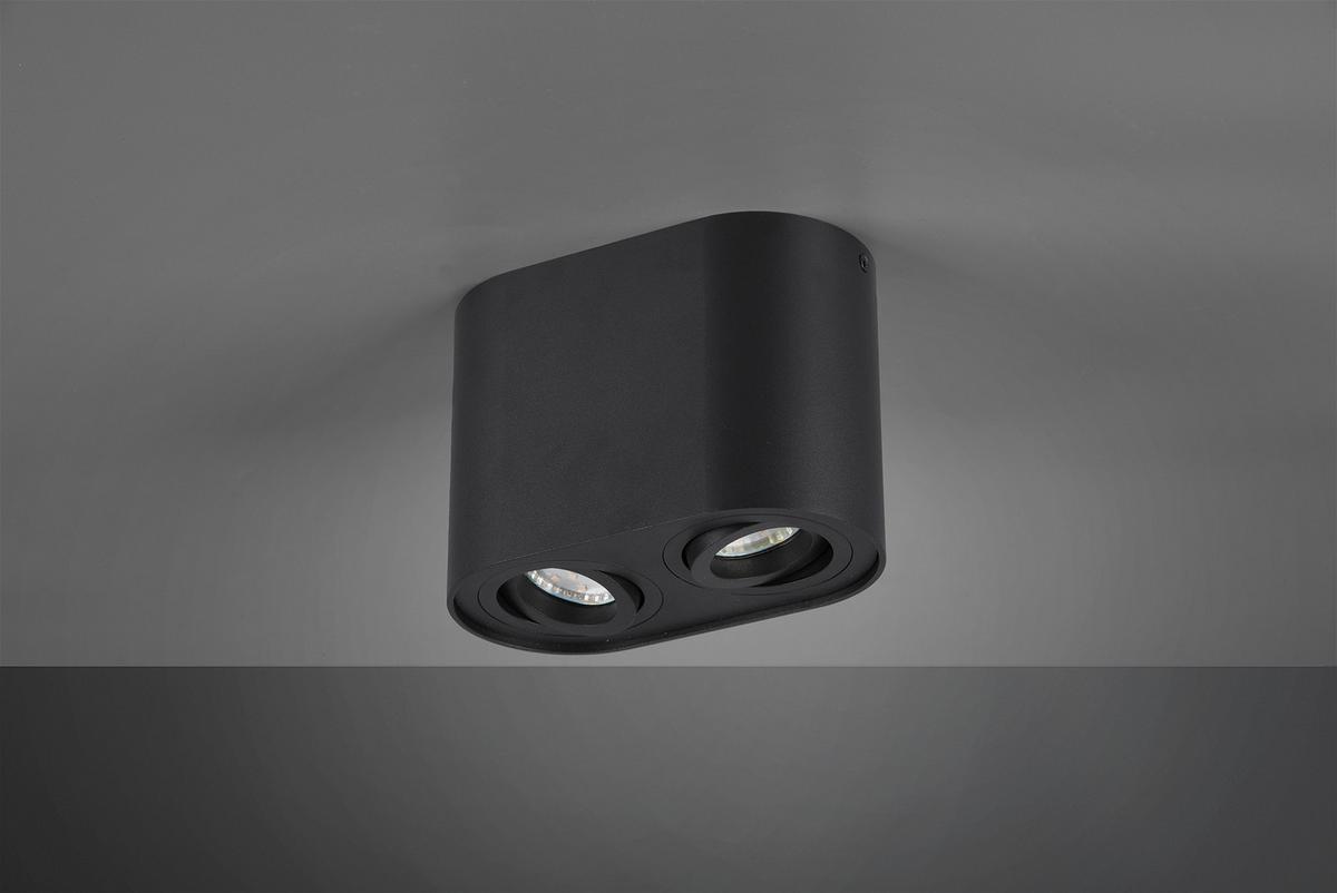 Aufbauleuchte Cookie B: 17,8 cm Schwarz Max. 35 W - Basics (9,6/17,8/12,5cm) - Trio Leuchten