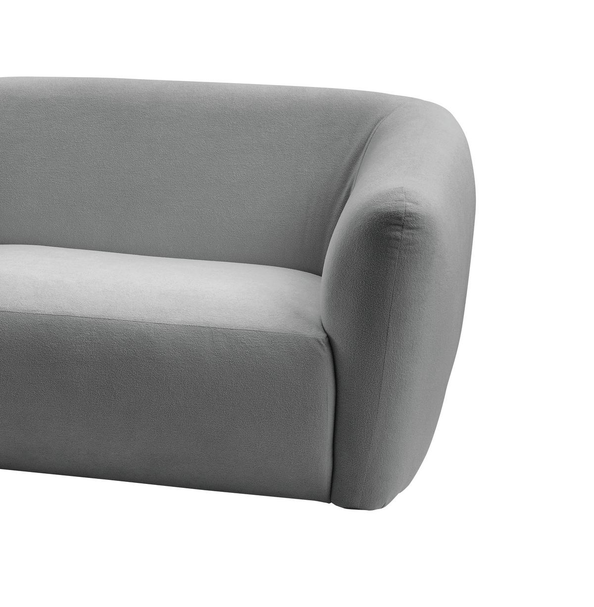 Ecksofa Jesi Silberfarben S: 182x276 Cm - Silberfarben/Schwarz, MODERN, Textil (182/276cm) - Livetastic