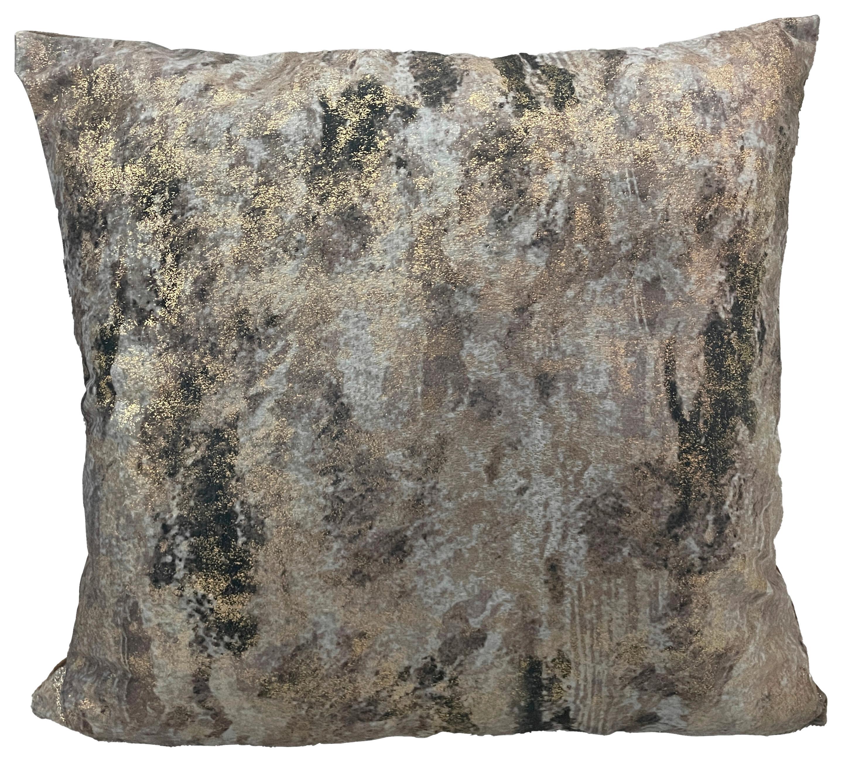 Zierkissen Belina - Beige/Goldfarben, ROMANTIK / LANDHAUS, Textil (43/43cm) - James Wood