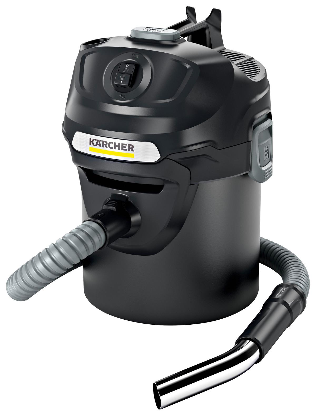 Aschesauger Mit Filterreinigungssystem 600 W - Schwarz, MODERN, Kunststoff (38/33,8/47,8cm) - Kärcher