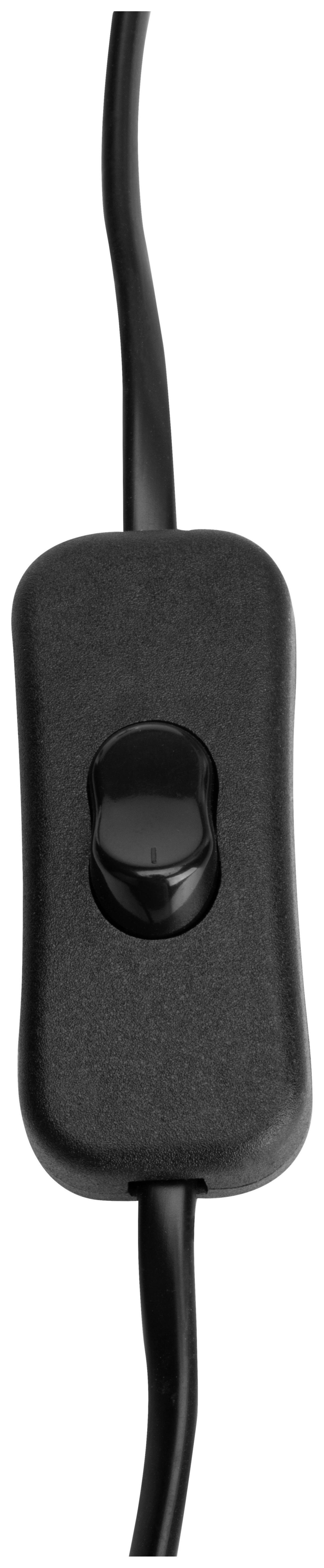VENKOVNÍ LED SVÍTIDLO PUNO - černá, Moderní, plast/přírodní materiály (25/21,5cm) - Modern Living