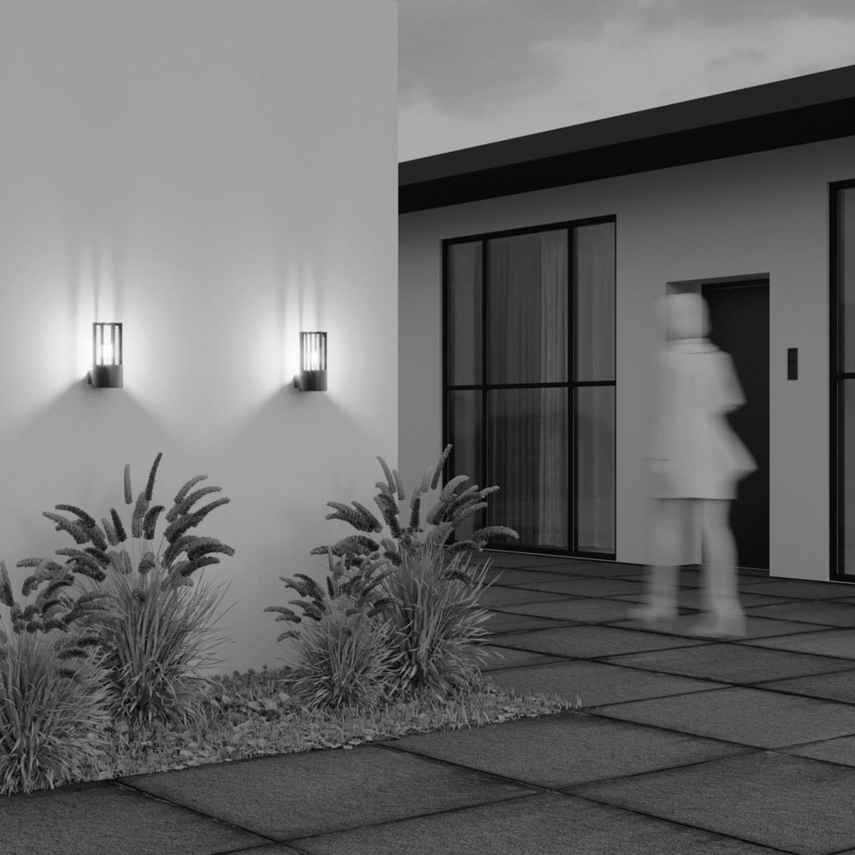 Außenwandleuchte Barrel - Graphitfarben, MODERN, Metall (25/12/15,5cm) - MAYTONI