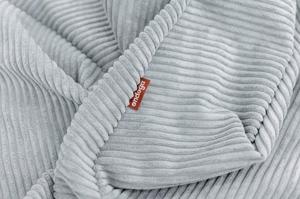 Sitzsack Buzzi Grau/Hellgrau Indoor - Hellgrau, Basics, Textil (120/85/85cm) - Ondega
