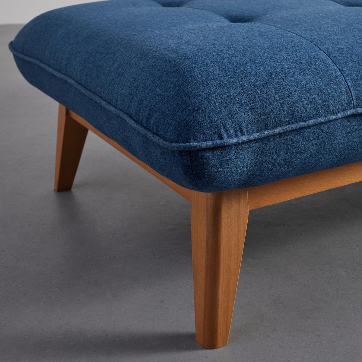Relaxačná posteľ LIZA, modrá - modrá, Modern, drevo/textil (129/85/78cm) - Bessagi Home
