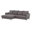 Eckschlafsofa Walter Hellbraun S: 170 cm - Hellbraun/Buchefarben, Design, Textil (170/274cm) - Livetastic