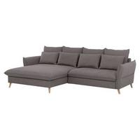 Eckschlafsofa Walter Hellbraun S: 170 cm - Hellbraun/Buchefarben, Design, Textil (170/274cm) - Livetastic