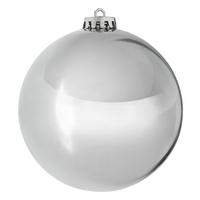Vianočná guľa Big, Ø: 20cm - strieborná, plast (20cm) - Mömax