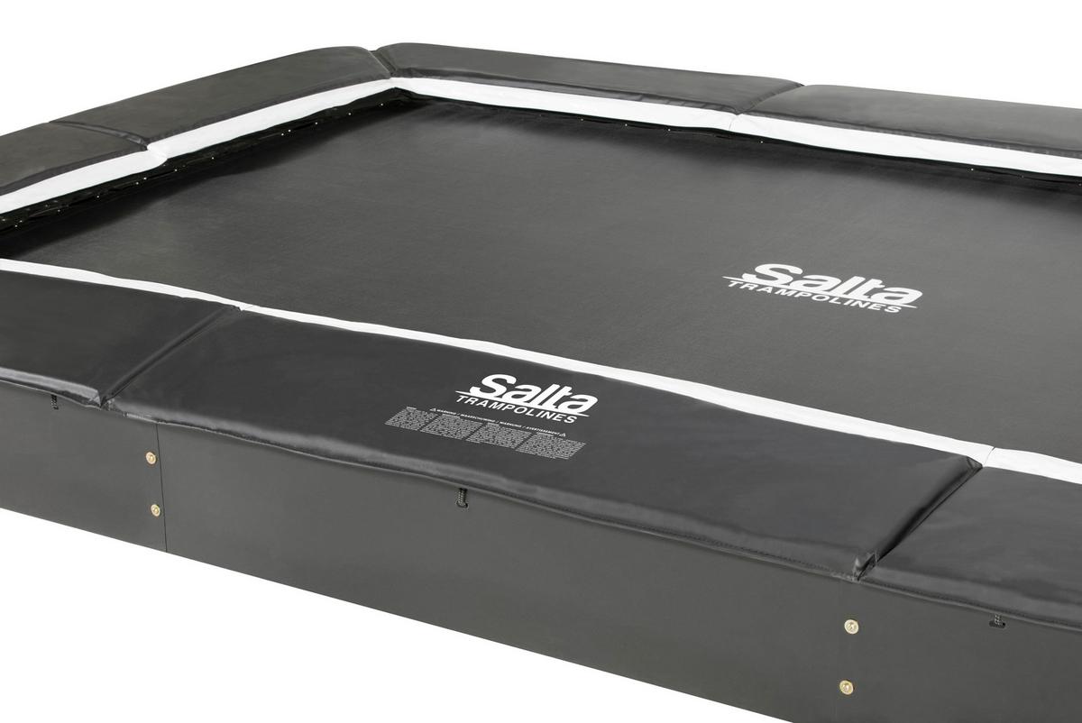 Trampolin 5366a - Schwarz, KONVENTIONELL, Metall (244/396cm) - Salta