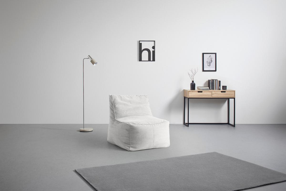 Sedací vak CAROLINE, biely menčester, max. 90 kg - biela, Modern, textil (75/84/88cm) - Mömax