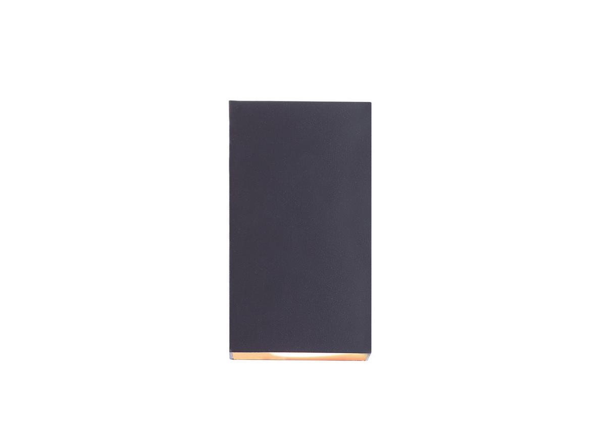 LED-Außenleuchte 12 Watt Glas - Klar/Grau, Design, Glas/Metall (9/5,5/16cm) - Globo