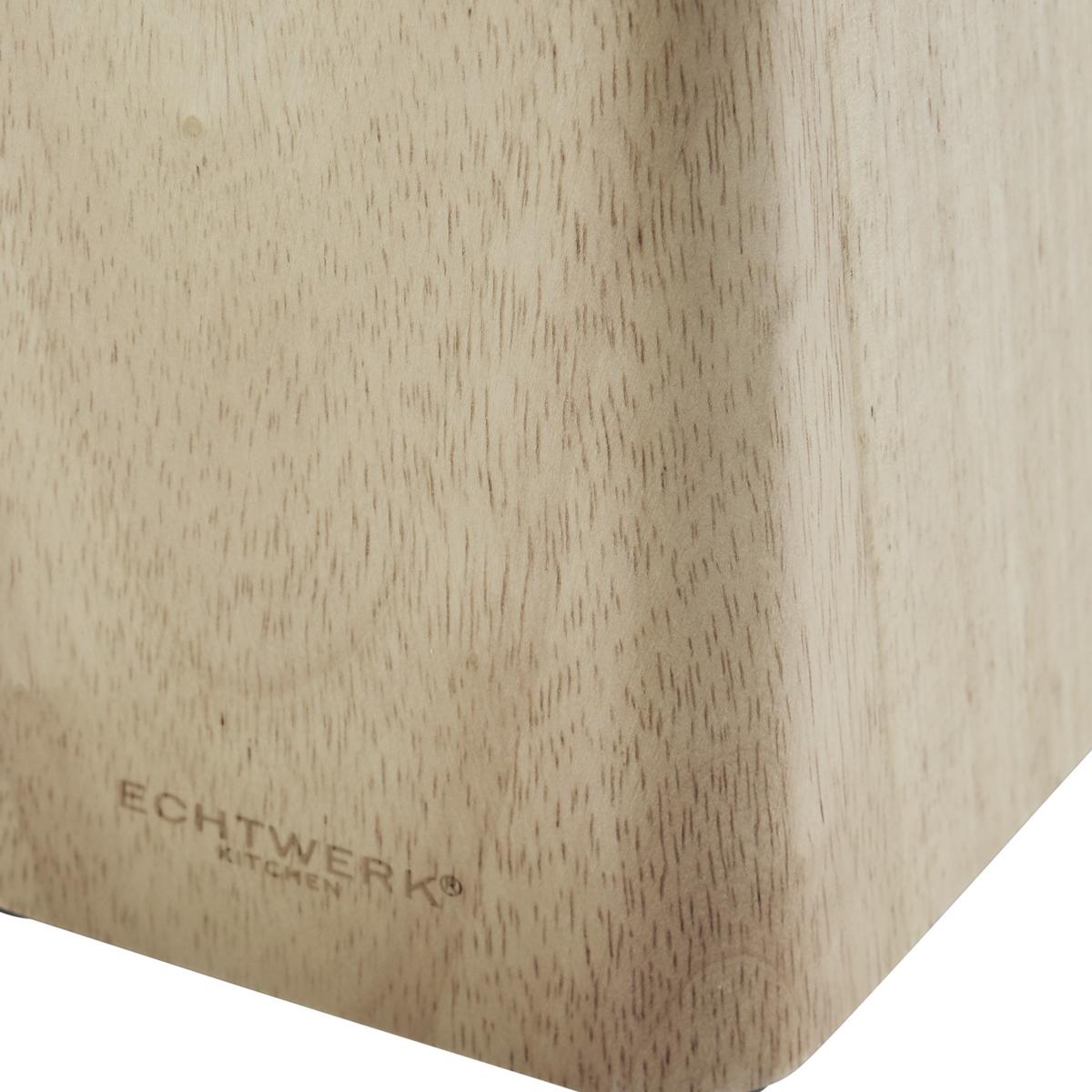 STOJAN NA NOŽE ECHTWERK CLASSIC EDITION - hnedá/strieborná, Konventionell, drevo (10,5/22,7/12,7cm) - Echtwerk