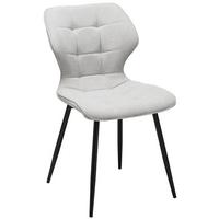 STUHL LEANA - Hellgrau/Schwarz, LIFESTYLE, Holz/Textil (47/82/59cm) - Livetastic