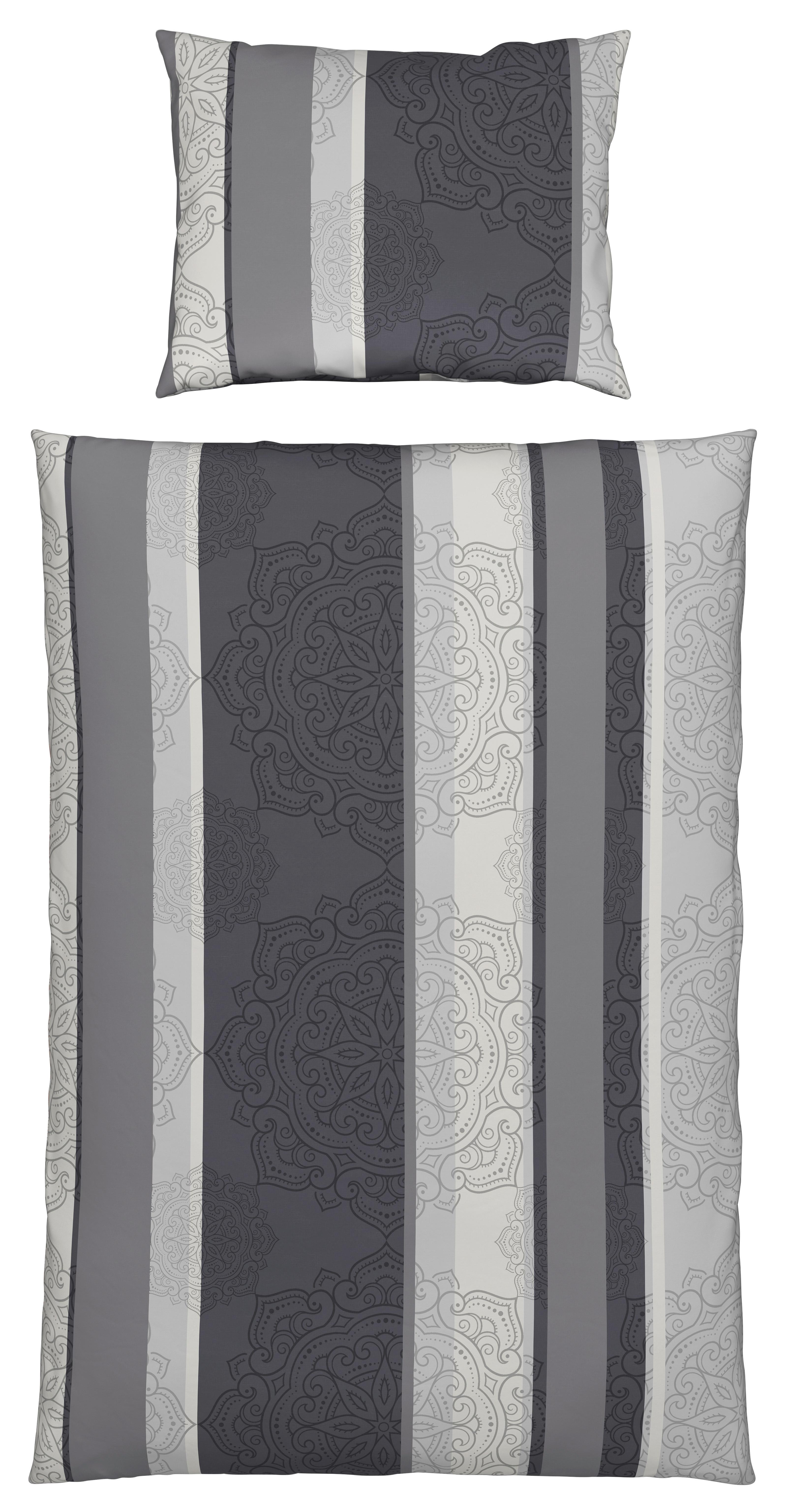 Bettwäsche Josefine - Grau, MODERN, Textil - Luca Bessoni