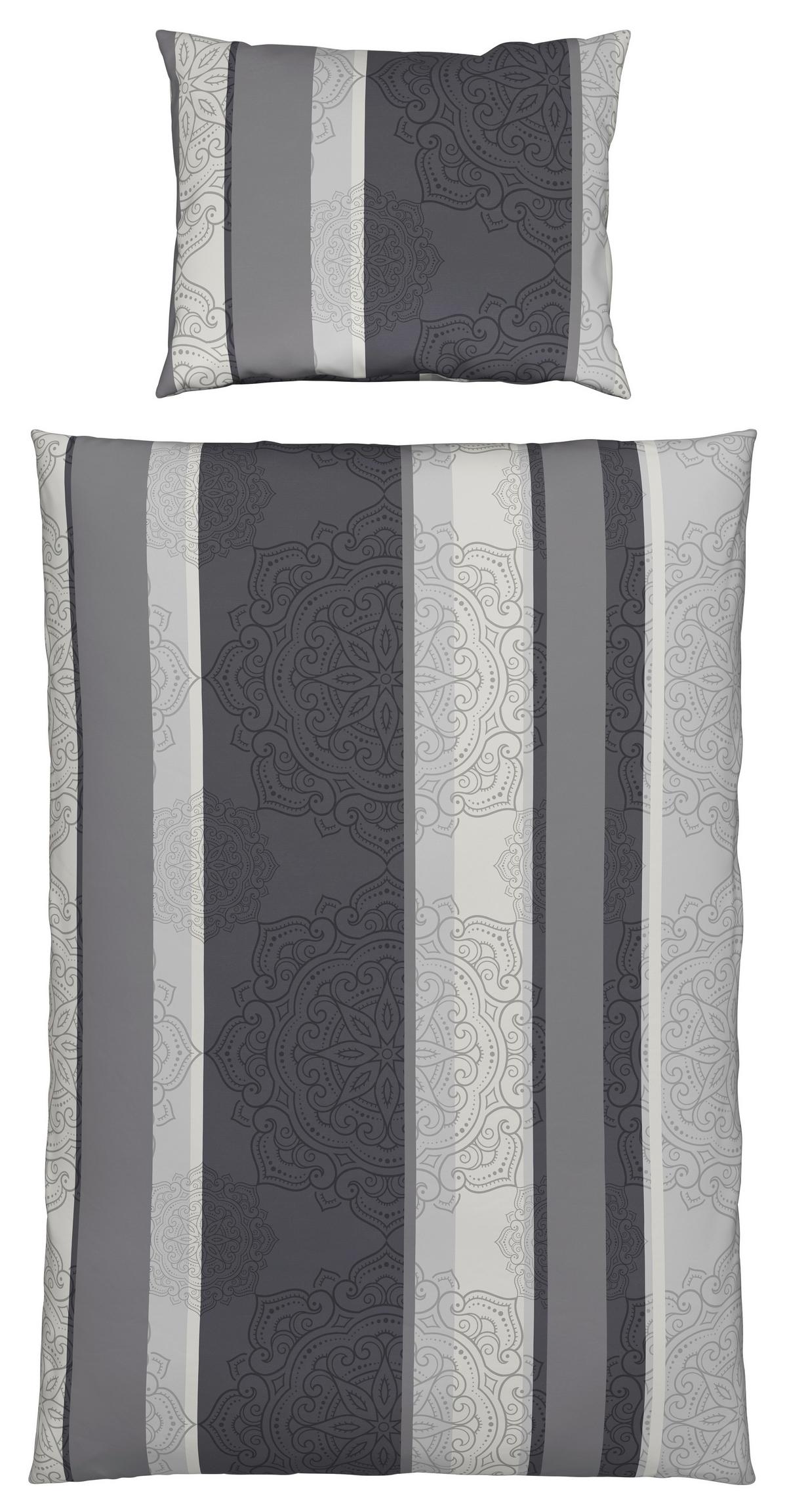 Bettwäsche Josefine - Grau, MODERN, Textil - Luca Bessoni