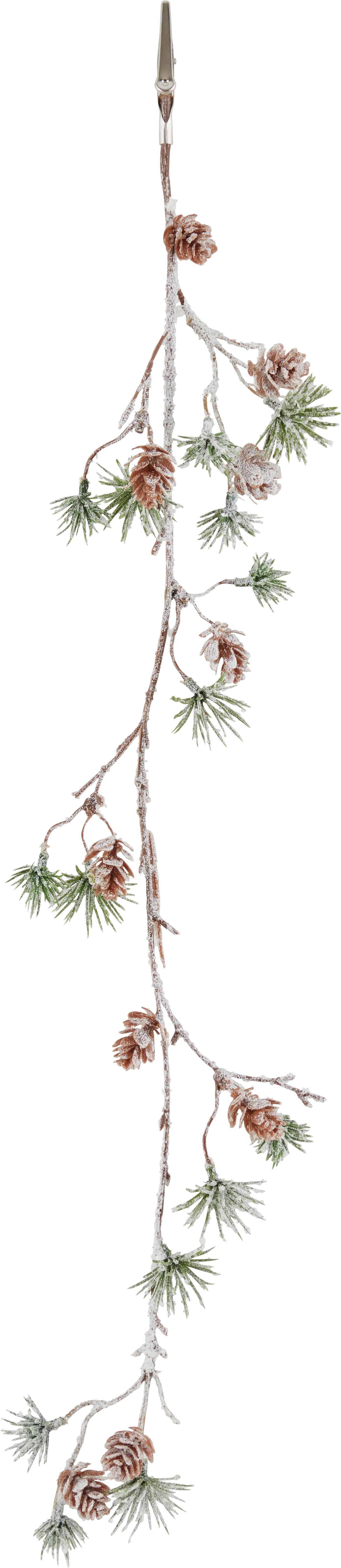 Kunstpflanze Zederngirlande - Braun/Grün, Basics, Kunststoff (58cm)