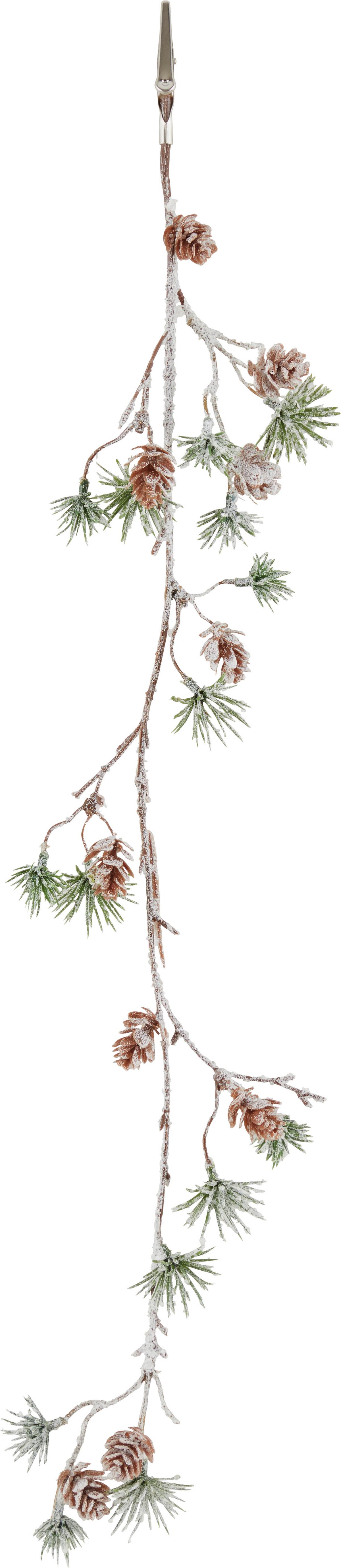 Kunstpflanze Zederngirlande - Braun/Grün, Basics, Kunststoff (58cm)
