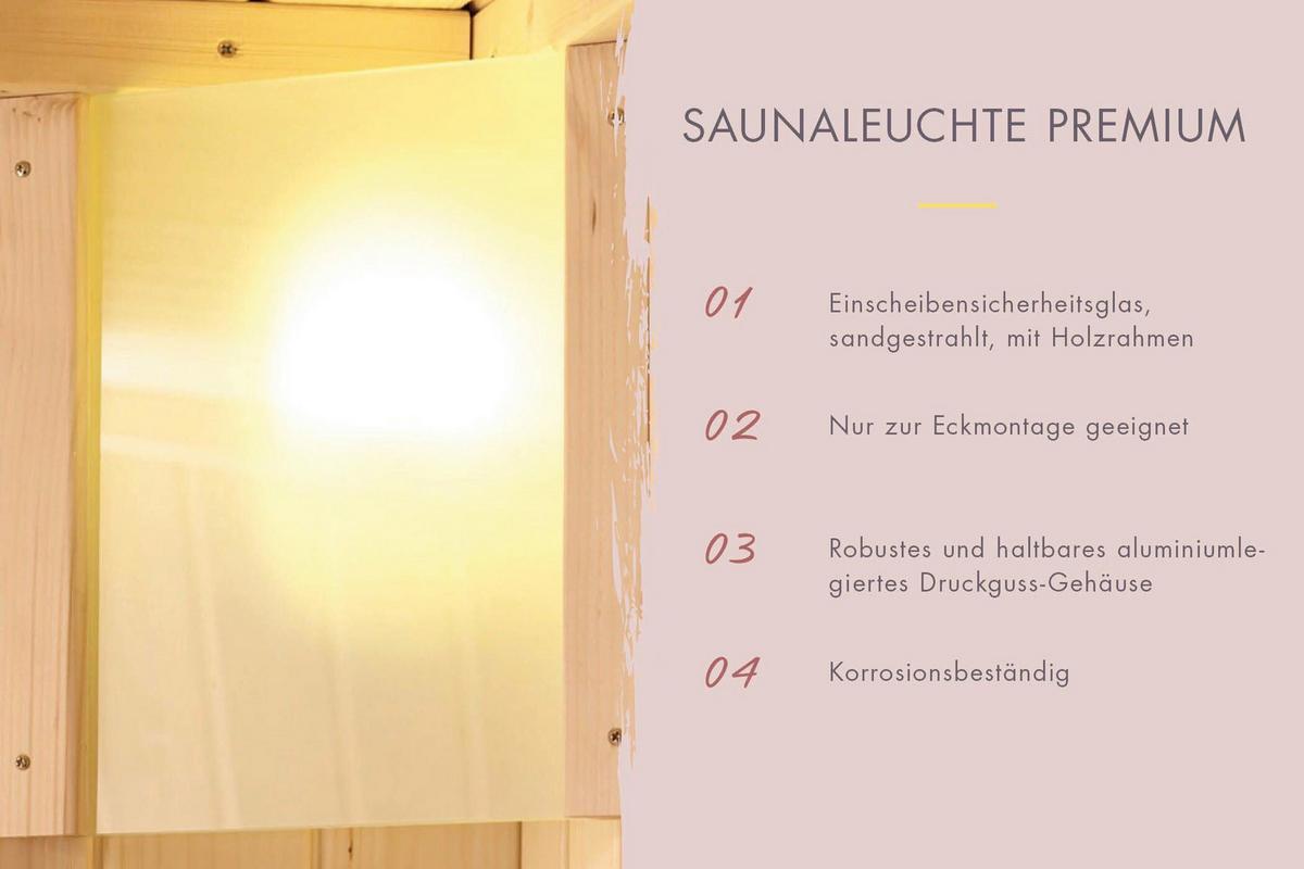 Sauna Helen Eck 196/187/145 Cm - Fichtefarben, Basics, Holz (196/187/145cm)