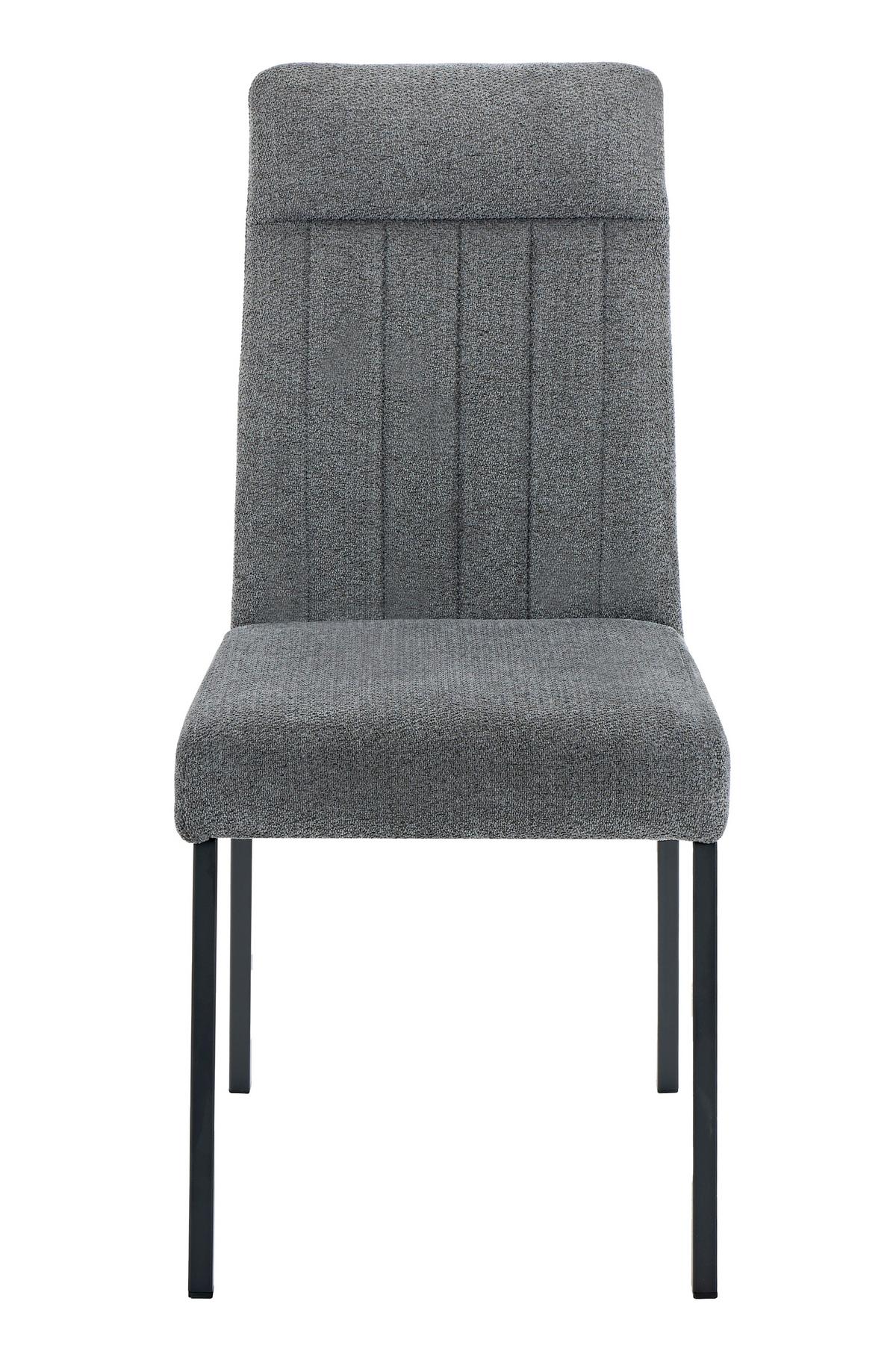 Stuhl-set Catania I S 4er-Set - Anthrazit/Schwarz, MODERN, Textil/Metall (44/95/63,5cm) - MID.YOU