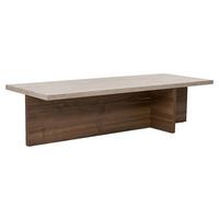COUCHTISCH Beige/Wallnussfarben B: 120cm - Elfenbein/Walnussfarben, MODERN, Holzwerkstoff (120/30/45cm)