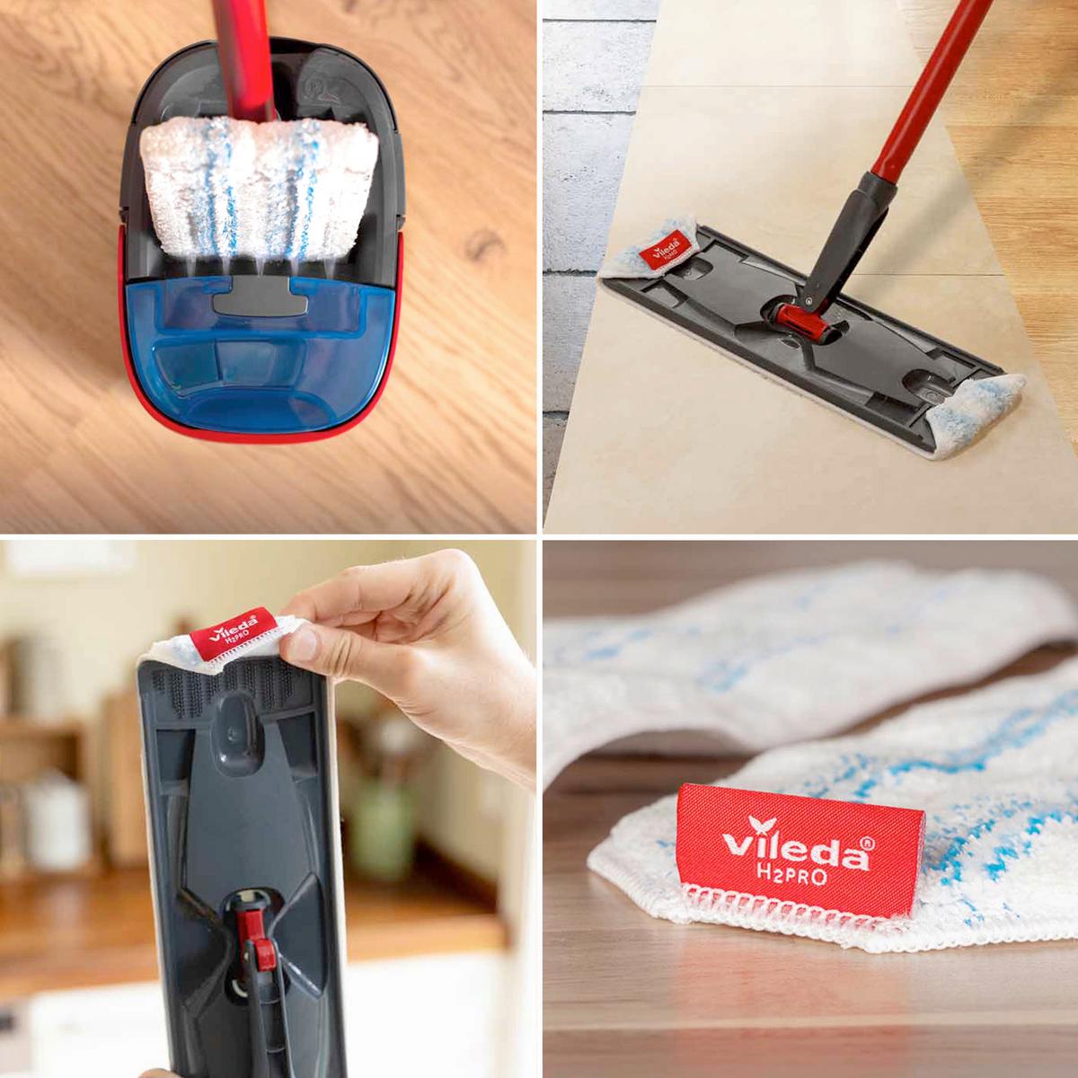 Čistiaca sada H2PrO VILEDA H2PRO PLOCHÝ MOP - Basics (43.3/24.1/17.6cm) - Vileda