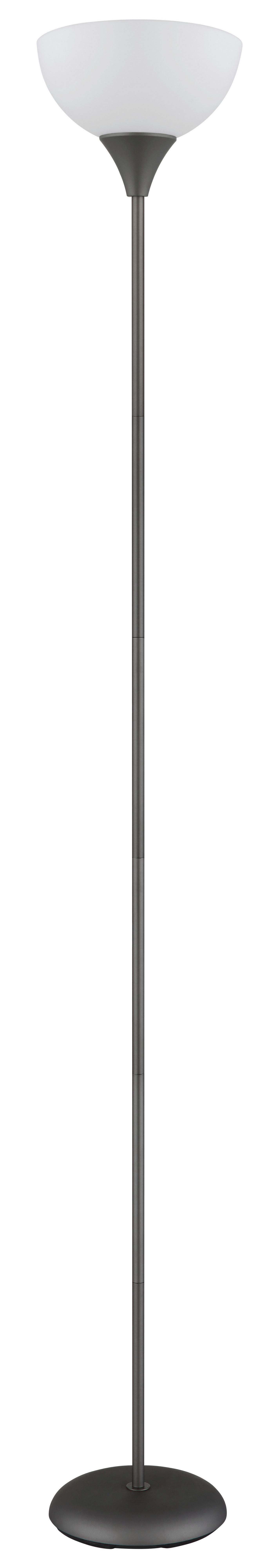 Stehleuchte 59946 Wilbur - Titanfarben/Schwarz, Basics, Kunststoff/Metall (25/178,5cm) - Globo