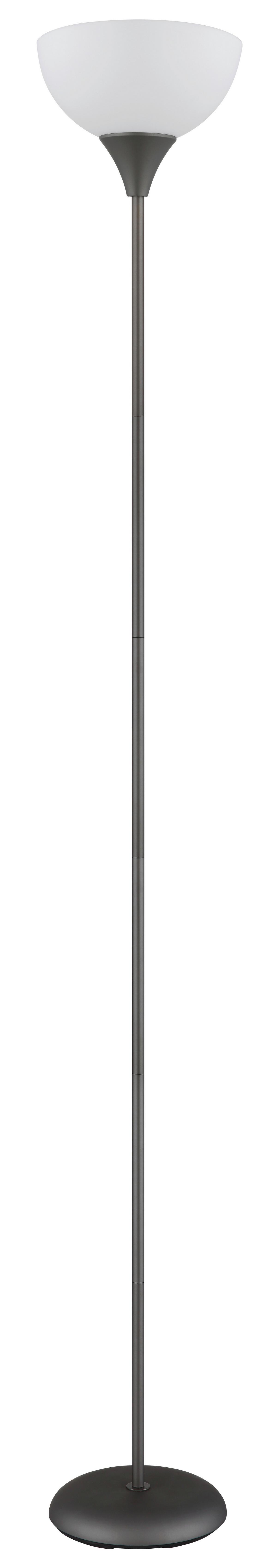 Stehleuchte 59946 Wilbur - Titanfarben/Schwarz, Basics, Kunststoff/Metall (25/178,5cm) - Globo