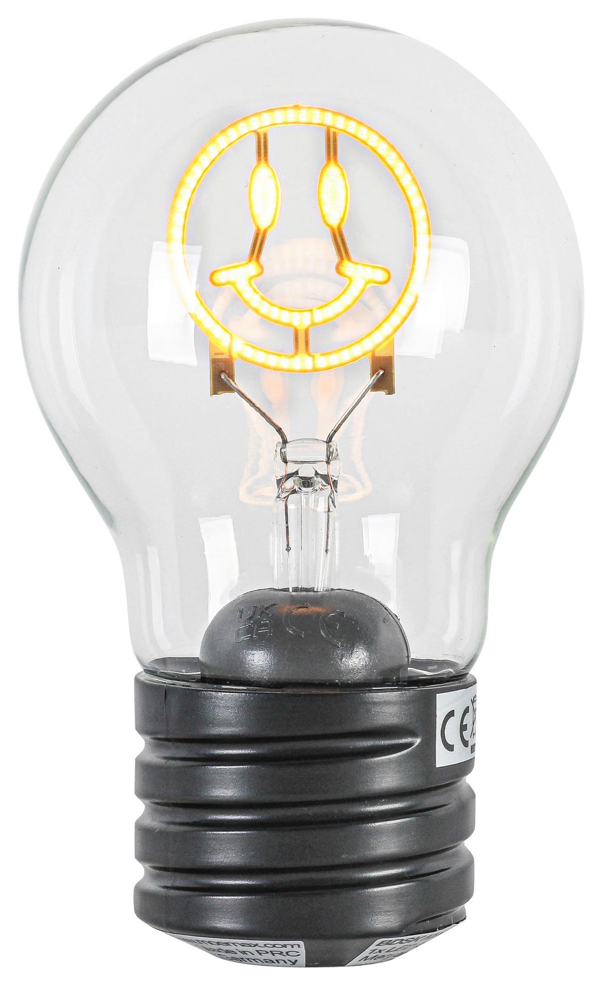 DEKORAČNÍ LED SVÍTIDLO BIRNI - černá/průhledné, Moderní, kov/plast (7/12cm) - Mömax