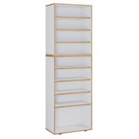 Schuhregal Salia Honigeiche/Weiß B: 60 cm - Honigeiche/Schwarz, Design, Holzwerkstoff (60/183/33cm) - MID.YOU