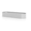Hochbeet-erweiterung Vita 80x40,1x80 Cm, Oval, Alufarben - Alufarben, Basics, Metall (80/40,1/80cm)