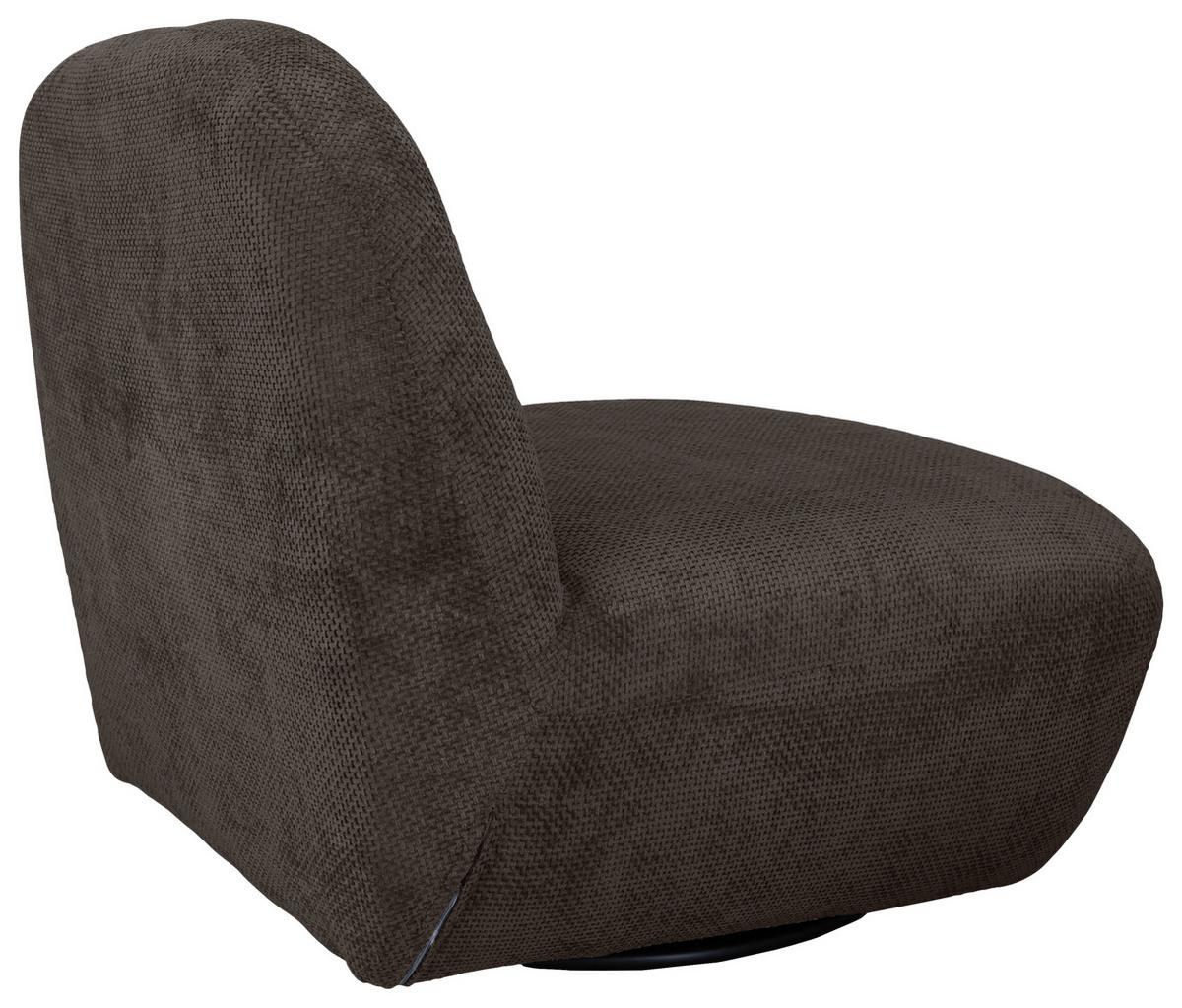 Relaxsessel Bunty Mokka B: 85 cm - Schwarz/Mokka, Basics, Textil (85/74/85cm) - Livetastic