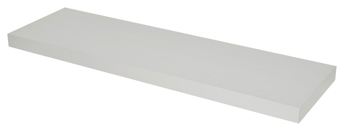 NÁSTĚNNÁ POLICE ANJA -SB- - barvy hliníku, Moderní, kompozitní dřevo (80/3,8/23,5cm) - Mömax