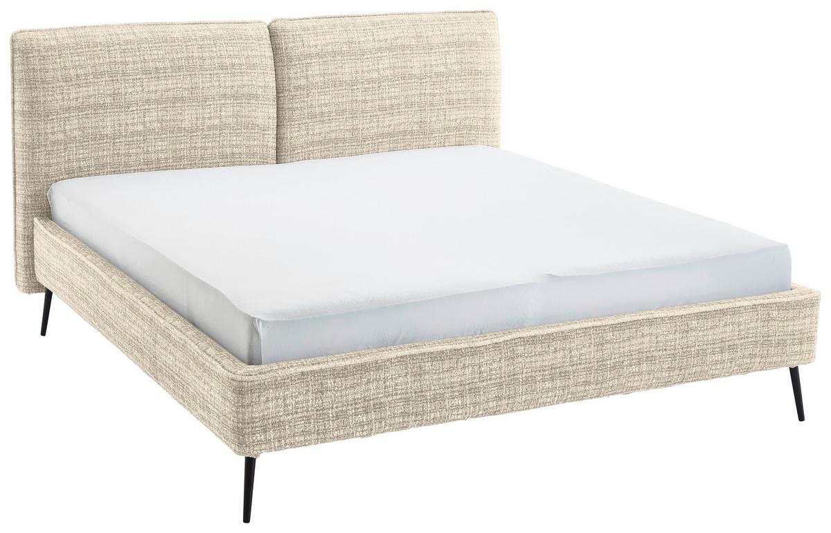 Polsterbett Infinity Liberty Beige 180x200cm - Beige/Schwarz, MODERN, Textil (180/200cm) - Livetastic