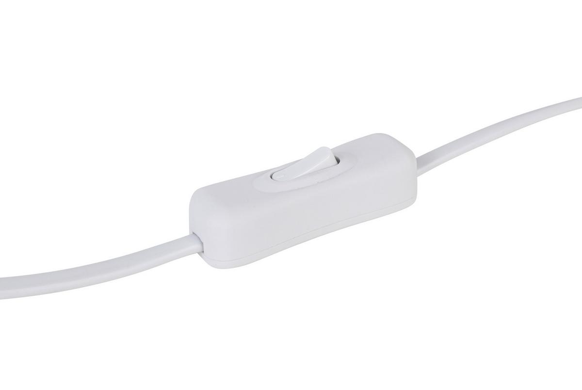 STOLNÍ LAMPA DHALIA - bílá/krémová, Moderní, kov/textil (20/22cm) - Mömax