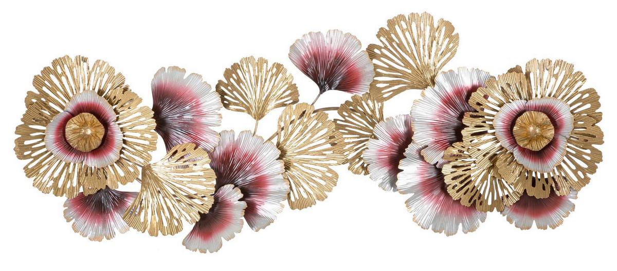 Wanddeko Color A Gold, Rosa, Weiß B: 130 cm - Goldfarben/Rosa, Basics, Metall (130/54/5.5cm)