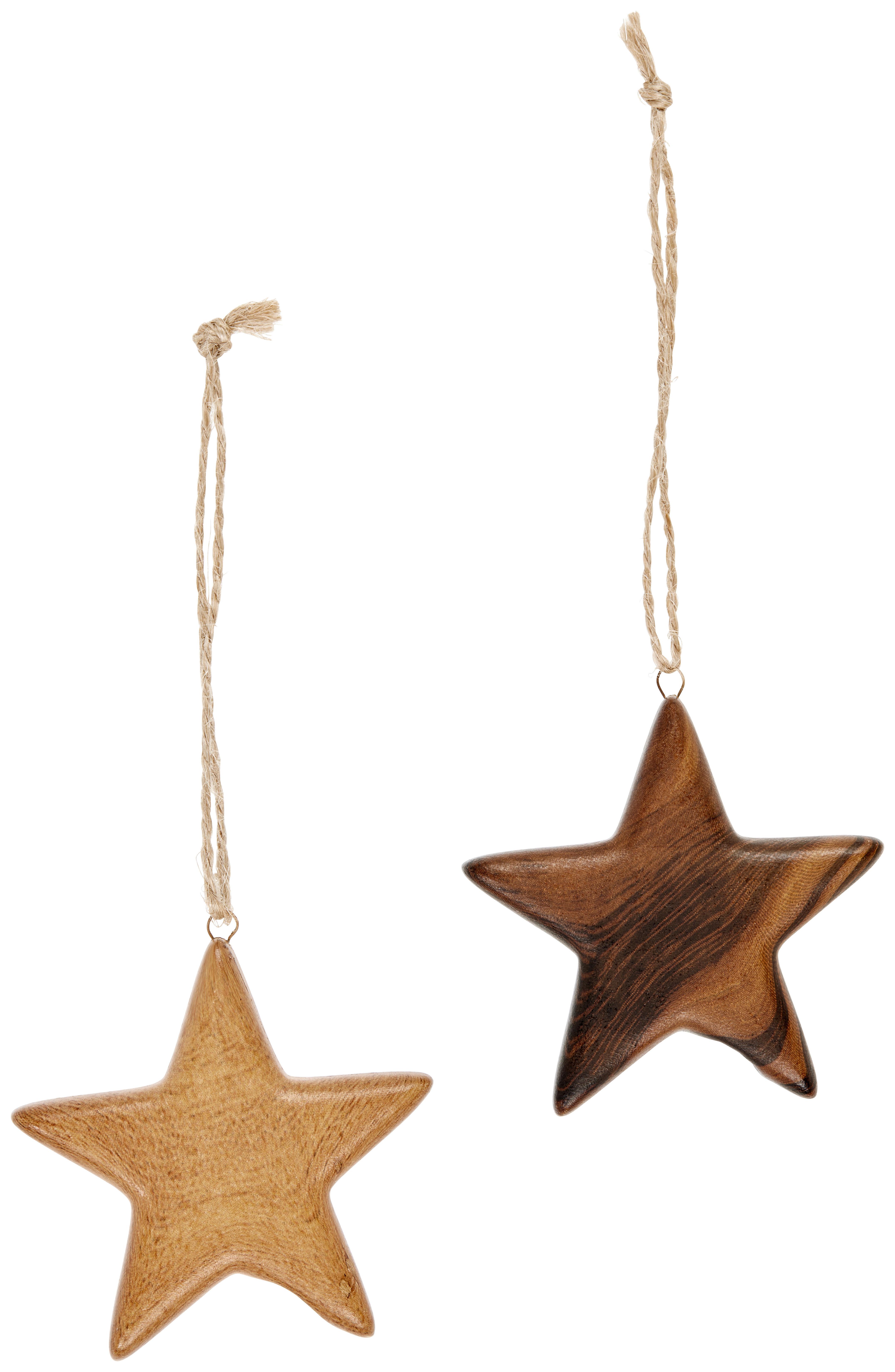 Dekohänger Dekostern Wilhelmy - Braun, Basics, Keramik (7/1/7cm) - Luca Bessoni