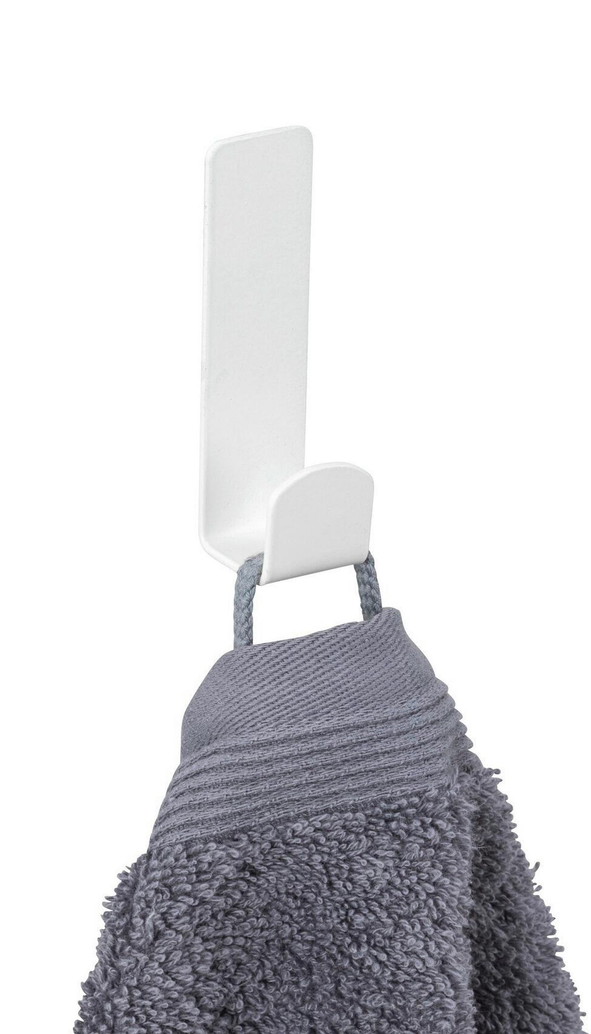 HÁČEK NA STĚNU TURBO-LOC LIZAN - bílá, Moderní, kov (2/7/2cm) - Mömax