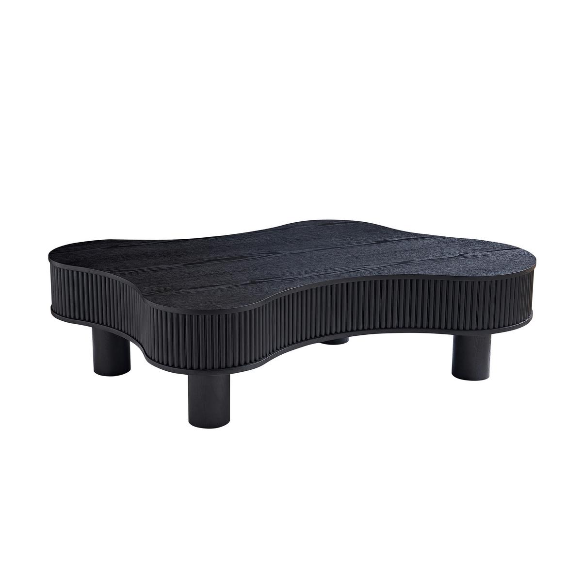 Couchtisch Schwarz B: 77 Cm - Schwarz, MODERN, Holzwerkstoff (116/77/32cm) - Livetastic