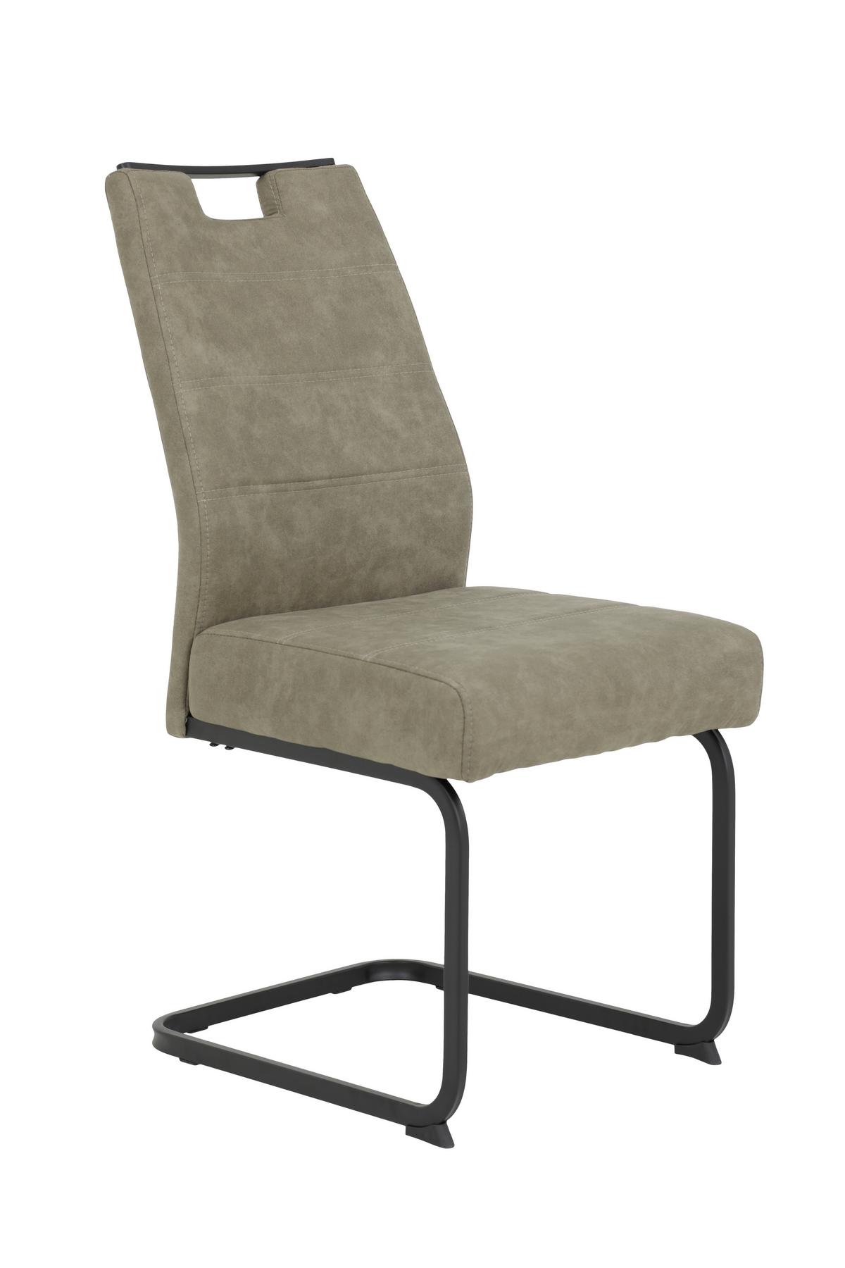 Tischgruppe Atlanta I G - Schlammfarben/Eiche Artisan, MODERN, Holzwerkstoff/Textil (160 - 210/75/90cm) - MID.YOU