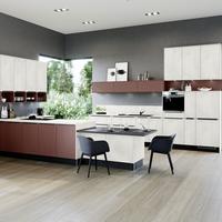 Einbauküche Win/Base Frei Planbar Modernes Design - Bordeaux/Schwarz, MODERN, Holzwerkstoff - Express