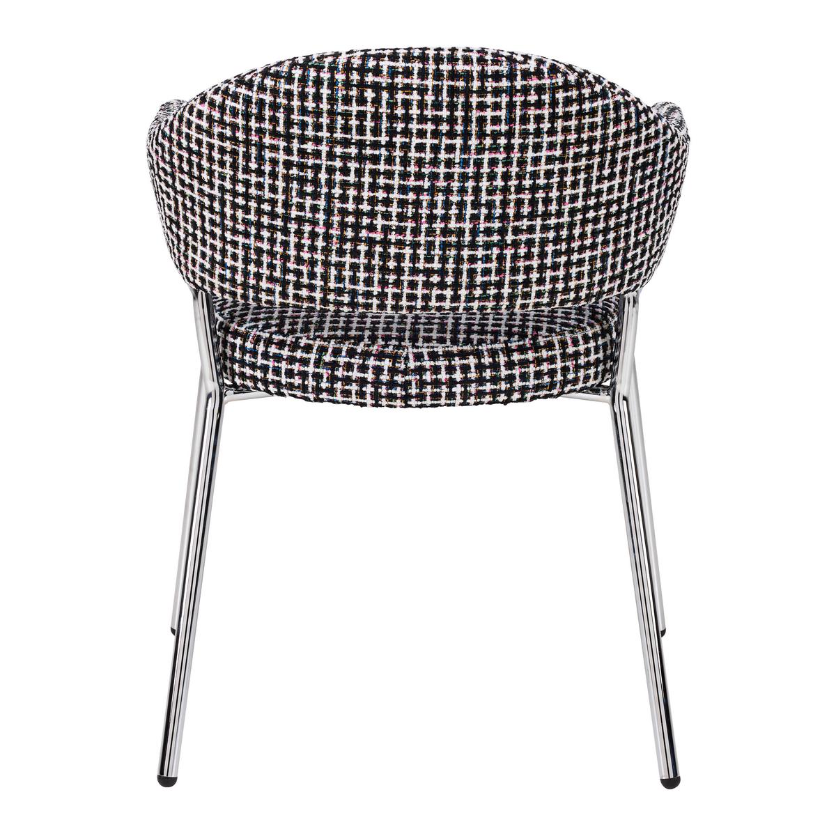 KŘESLO COCO -TREND- - barvy chromu/vícebarevná, Moderní, kov/textil (60/60/60cm) - Premium Living