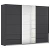 Schwebetürenschrank Karpo - Grau, KONVENTIONELL, Holzwerkstoff (271/210/62cm)