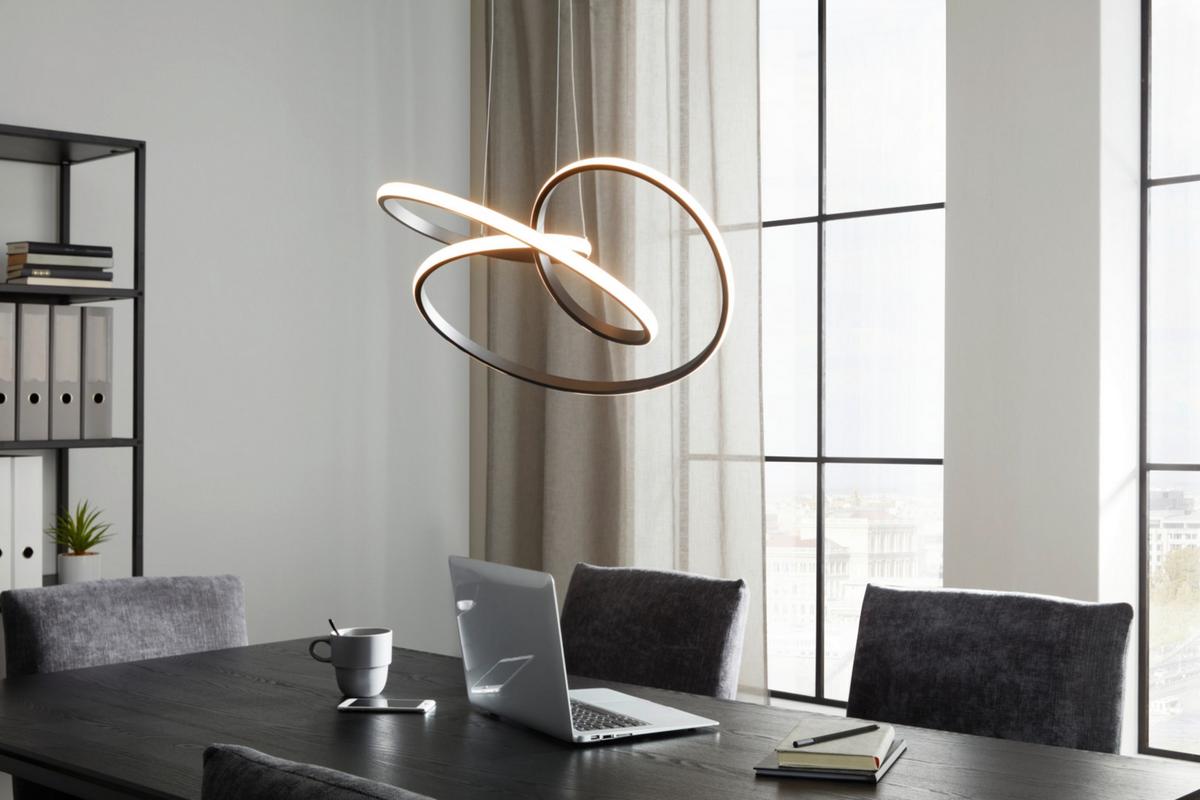 Závěsné LED svítidlo Mofer, 50/120cm, 33 Watt - černá, Moderní, kov/plast (50/120cm) - Premium Living