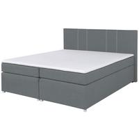 Boxspringbett Malta 200 200x200 Silberfarben - Silberfarben, MODERN, Holzwerkstoff/Textil (200/200cm)